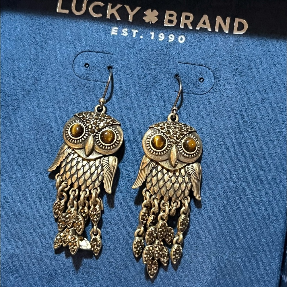 Lucky brand owl, earrings, NWT - Picture 3 of 4